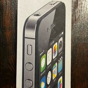 Apple iPhone BOX ONLY from a Silver and Black iPhone.